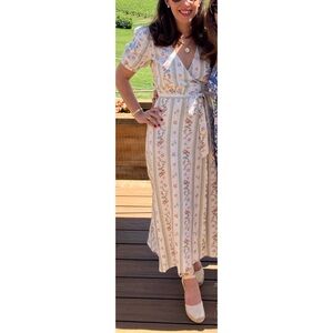 Reformation Weiss Linen Dress in Heath Size Small